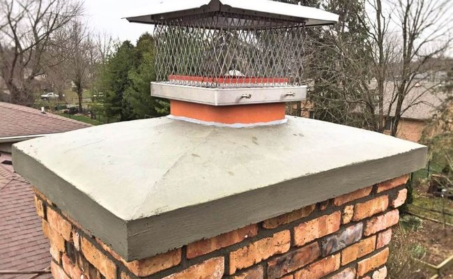 Chimney crown and masonry repair
